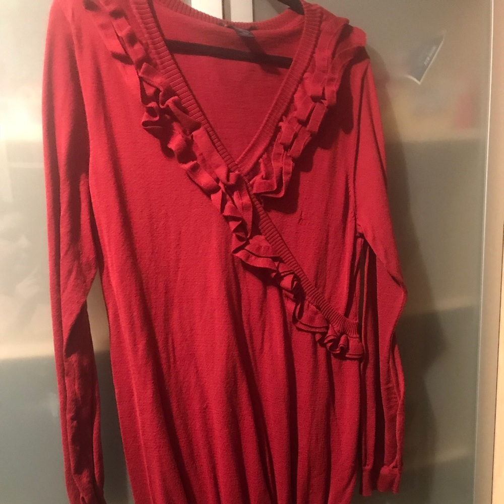 Red sweater dress size 18/20